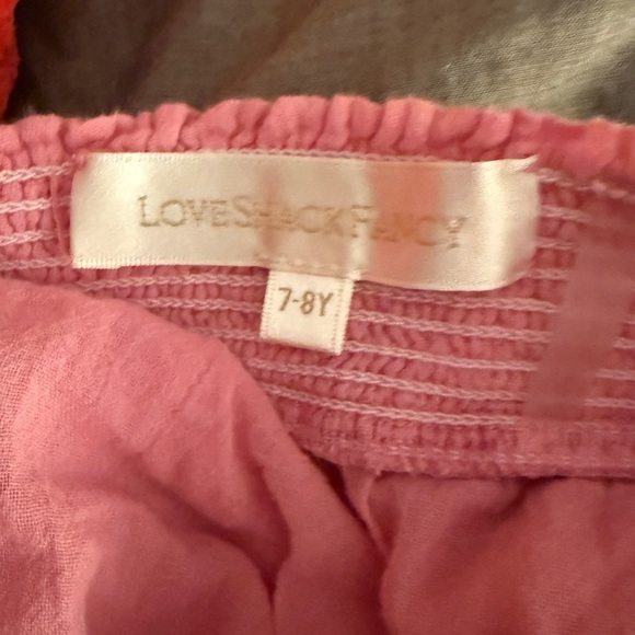 LoveShackFancy Girls Billie Tiered Skirt - Pink  7/8 - Picture 7 of 7